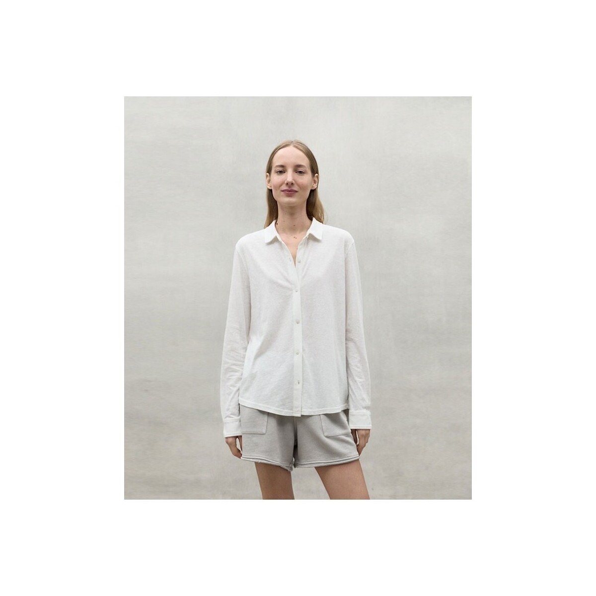 Vêtements Femme Chemises / Chemisiers Ecoalf Vaasa Shirt Off White Blanc