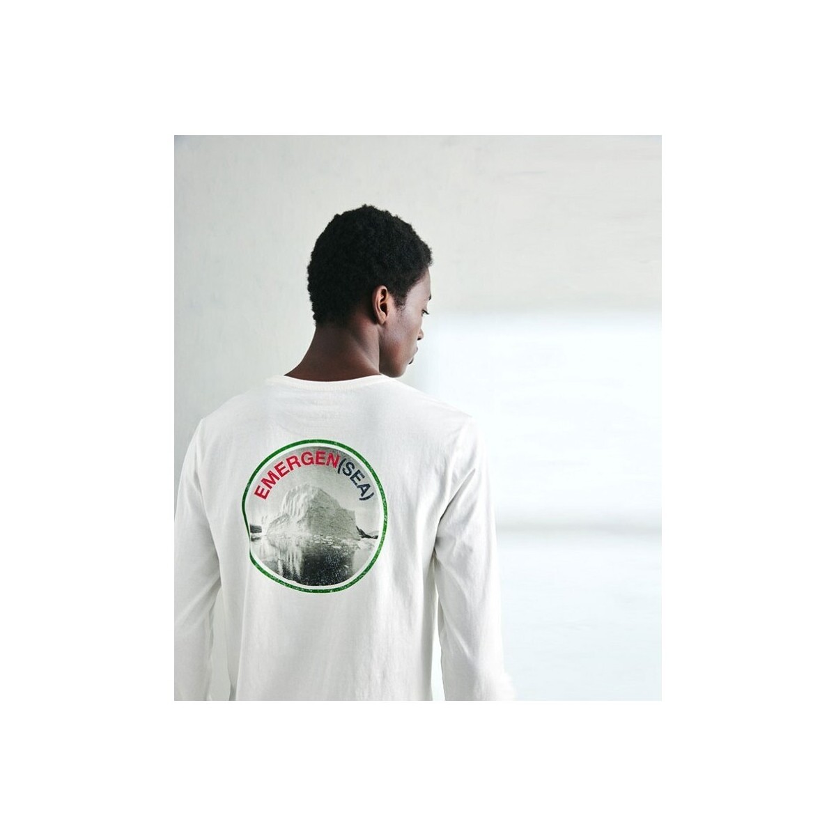 Vêtements Homme T-shirts manches courtes Ecoalf Liber Tee White Blanc