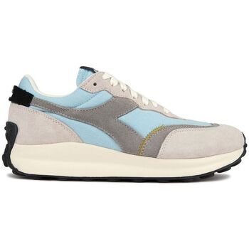Chaussures Homme Baskets mode Diadora Race Suede Baskets Style Course Blanc