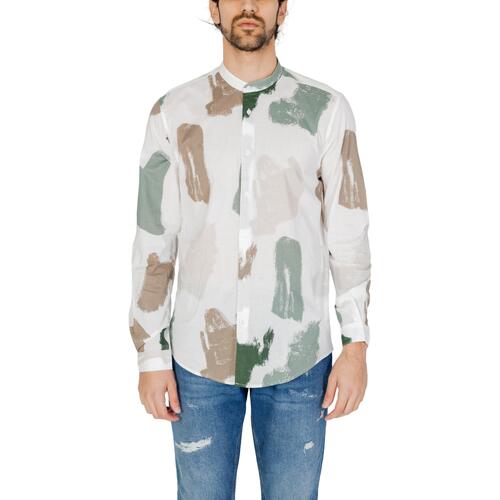 Vêtements Homme Chemises manches longues Antony Morato MMSL00631-FA430606 Blanc