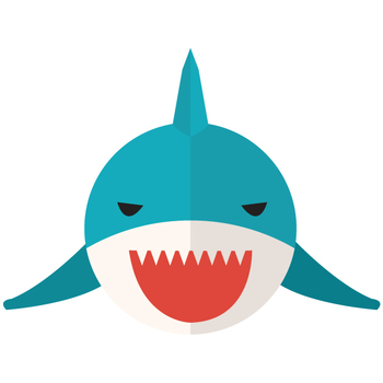Humidifier la surface avec une éponge imbibée deau savonneuse Stickers Sticker Déco Sticker Mural Requin Bouche Rouge - M (76 x 58cm) 