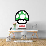 Sticker Pixel Art Champignon Vert - S (38 x 38cm)