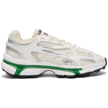 Chaussures Homme Baskets basses Lacoste L003 2K24 - White/Green Blanc