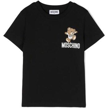 Vêtements Garçon T-shirts manches longues Moschino HUM04KLAA02 Noir