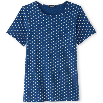Vêtements Femme Pyjamas / Chemises de nuit Daxon by  - Tee-shirt de pyjama en coton Multicolore
