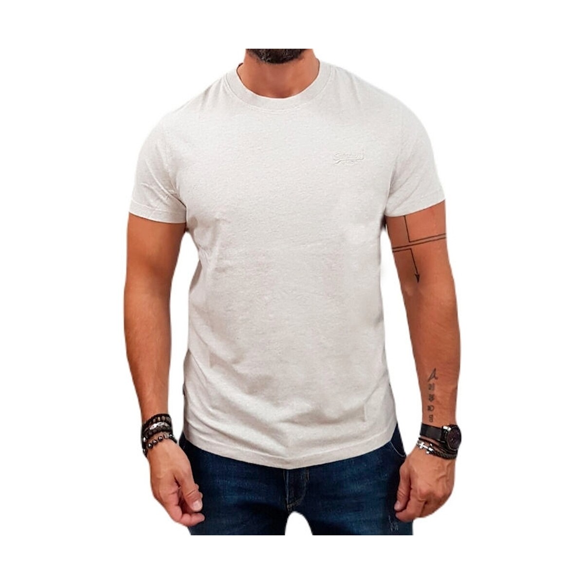Vêtements Homme T-shirts manches courtes Superdry Vintage Blanc