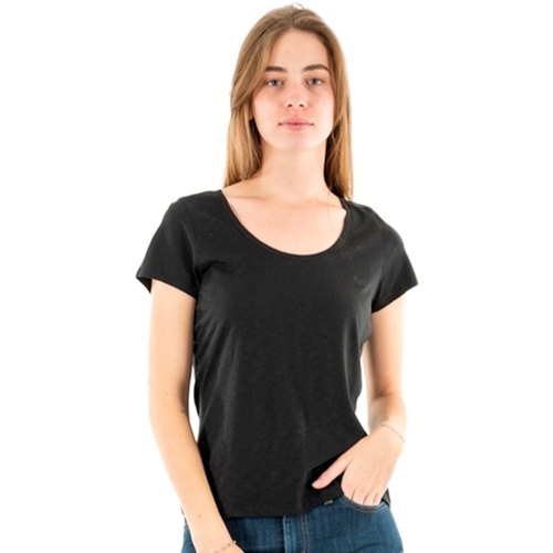 Vêtements Femme T-shirts manches courtes Superdry scoop Noir