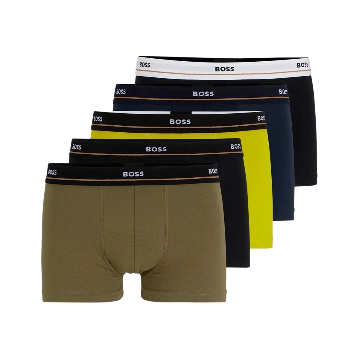 Sous-vêtements Homme Boxers BOSS Essential Trunk pack x5 Multicolore