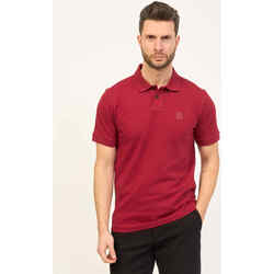 Vêtements Homme T-shirts ecru & Polos BOSS Polo  coupe slim en coton stretch avec logo Rouge