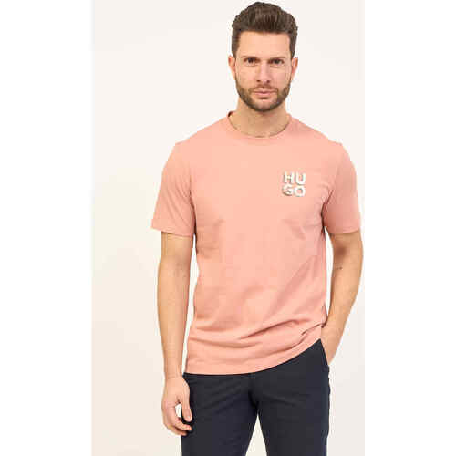 Vêtements Homme T-shirts & Polos BOSS T-shirt  Boss en jersey de coton avec logo Rose