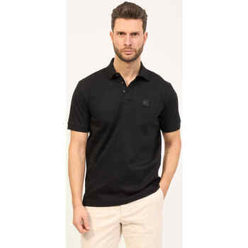 Vêtements Homme Tshirtrn 3p Classic BOSS Polo  noir en jersey de coton avec plaque logo Noir