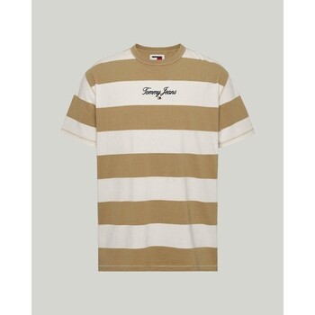 Vêtements Homme T-shirts manches courtes Tommy satchel Hilfiger DM0DM18655AB0 Marron