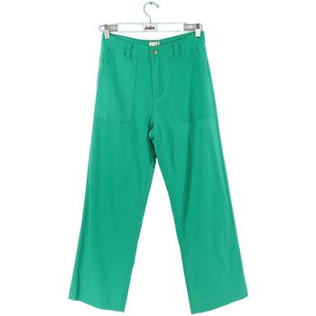 Vêtements Femme Pantalons Wild Pantalon large en coton Vert