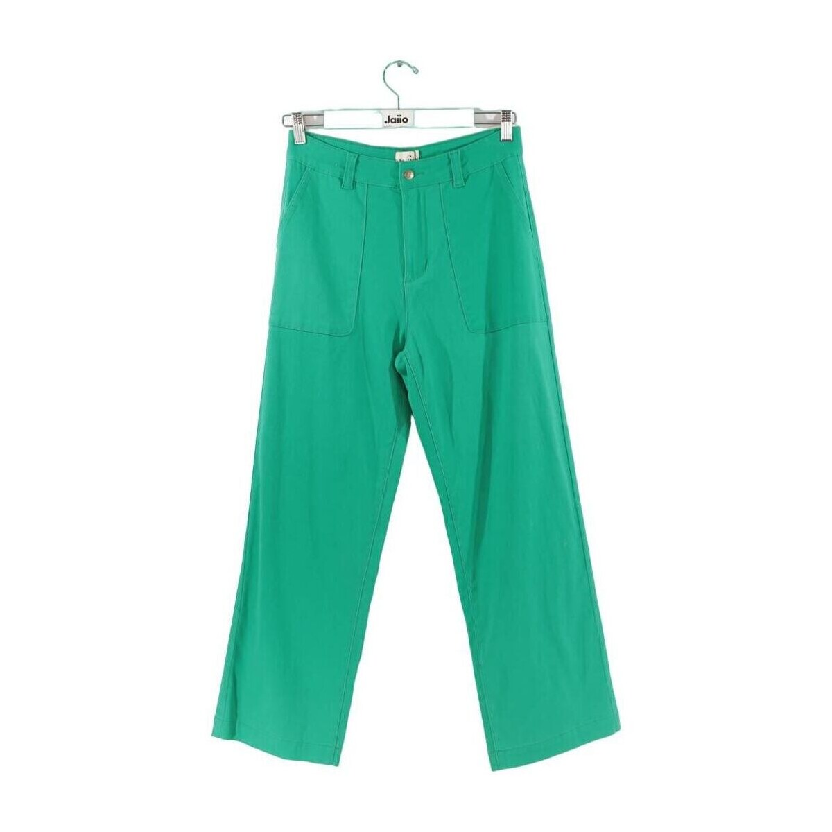 Vêtements Femme Pantalons Wild Pantalon large en coton Vert