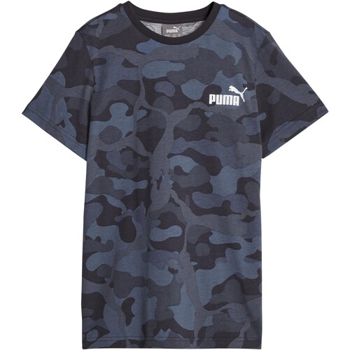 Vêtements Fille T-shirts manches courtes Puma Ess+Camo Marine