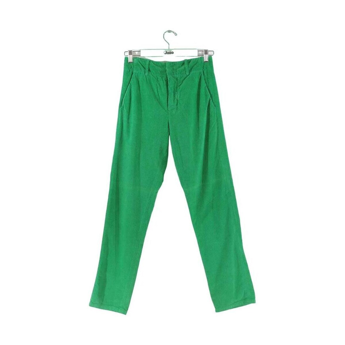 Vêtements Femme Pantalons Leon & Harper Pantalon droit en coton Vert