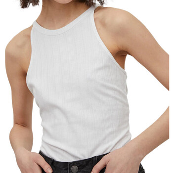 Vêtements Femme Payton Knitted Polo Shirt Vila 14070249 Blanc