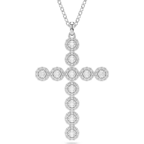 Montres & Bijoux Femme prix dun appel local Swarovski Pendentif  Insigne croix Blanc