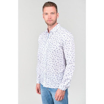 Vêtements Homme Chemises manches longues Top Rosita Tie And Dye Bleuises Chemise dabis blanche à motif Blanc