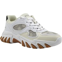 Chaussures Femme Multisport Guess Sneaker Donna Denim Taupe Bianco FLJNORFAL12 Blanc