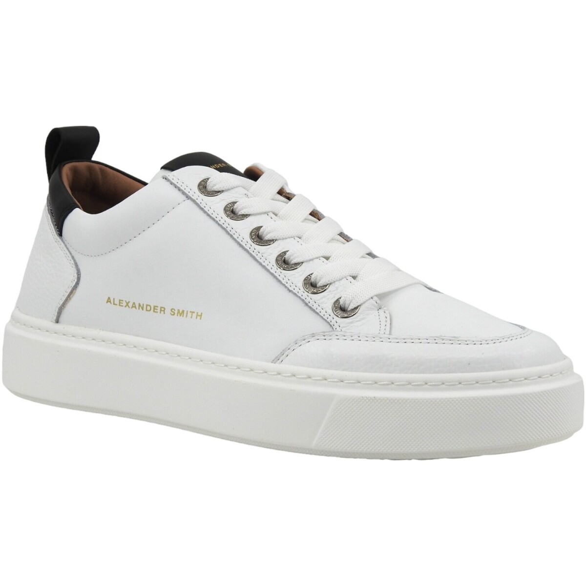 Chaussures Homme Multisport Alexander Smith Bond Sneaker Uomo White Black BDM3301 Blanc