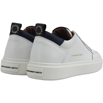 Alexander Smith Bond Sneaker Uomo White Blue BDM3301 Blanc