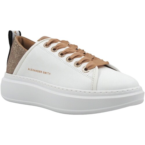 Chaussures Femme Bottes Alexander Smith Wembley Sneaker Donna Beige Copper WYW0495 Blanc