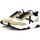 Chaussures Femme Multisport Munich Wave 105 Sneaker Donna White Beige Black 8770105 Blanc