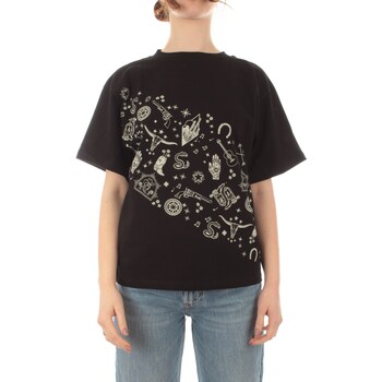 Vêtements Femme T-shirts manches courtes Akep TSKD05207 Noir