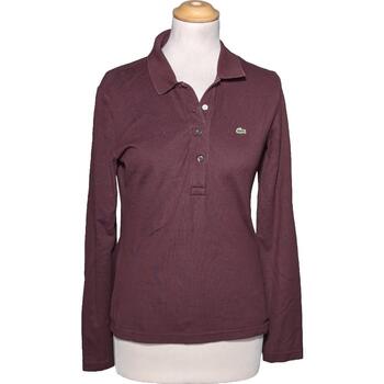 Vêtements Femme T-shirts & Polos Lacoste polo femme  40 - T3 - L Violet Violet
