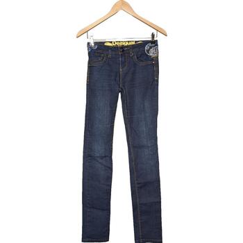 Vêtements Femme Jeans Desigual jean slim femme  34 - T0 - XS Bleu Bleu