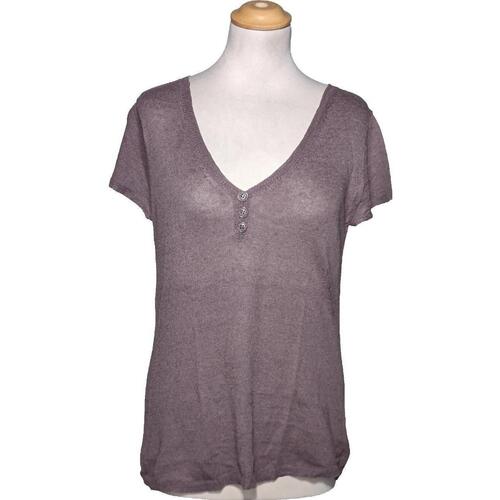 Vêtements Femme T-shirts & Polos Pantalon Droit En Coton 38 - T2 - M Violet