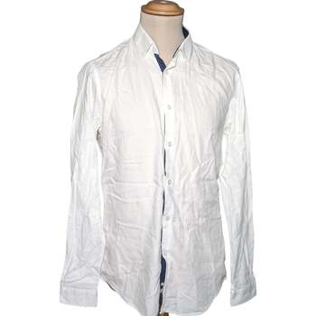 Vêtements Homme Chemises manches longues Celio 38 - T2 - M Blanc