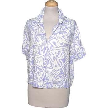 chemise h&m  chemise  38 - t2 - m blanc 