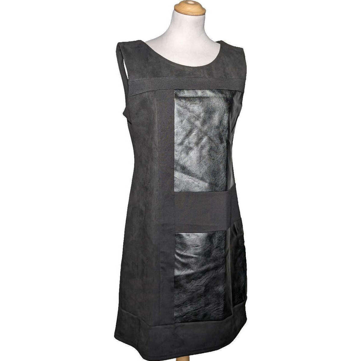 Vêtements Femme Tableaux / toiles robe courte  42 - T4 - L/XL Noir Noir