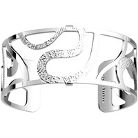 Montres & Bijoux Femme Bracelets Les Georgettes Bracelet  Reptile argenté 25mm Blanc
