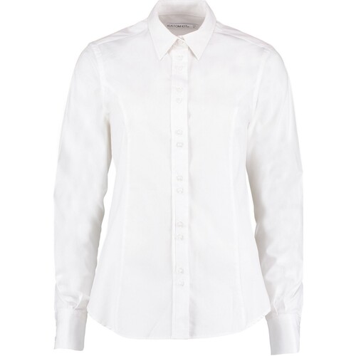 Vêtements Homme Chemises manches longues Kustom Kit City Blanc