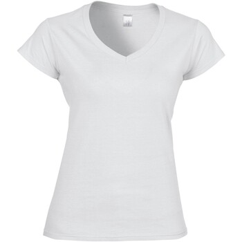 Vêtements Femme T-shirts manches longues Gildan GD78 Blanc