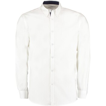 Vêtements Homme Chemises manches longues Kustom Kit Premium Blanc