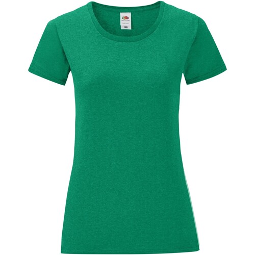Vêtements Femme T-shirts manches longues Fruit Of The Loom  Vert