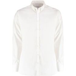 Vêtements Homme Chemises manches longues Kustom Kit RW9543 Blanc