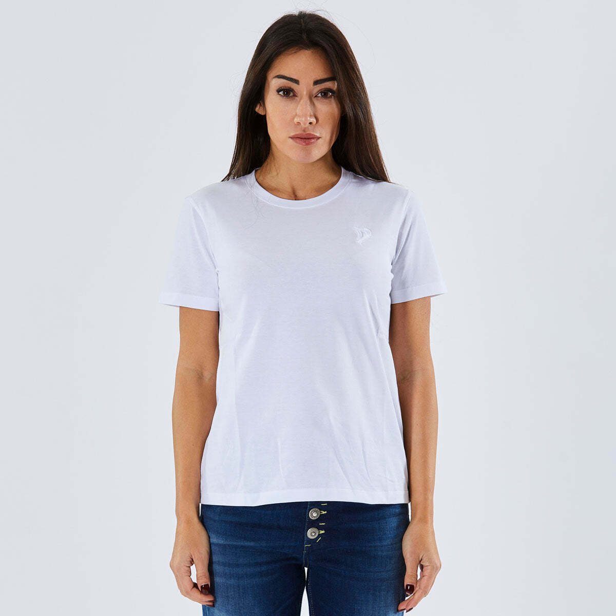 Vêtements Femme T-shirts manches courtes Dondup  Blanc