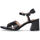 Chaussures Femme Sandales et Nu-pieds Liu Jo Sandales noires en cuir à talon Noir