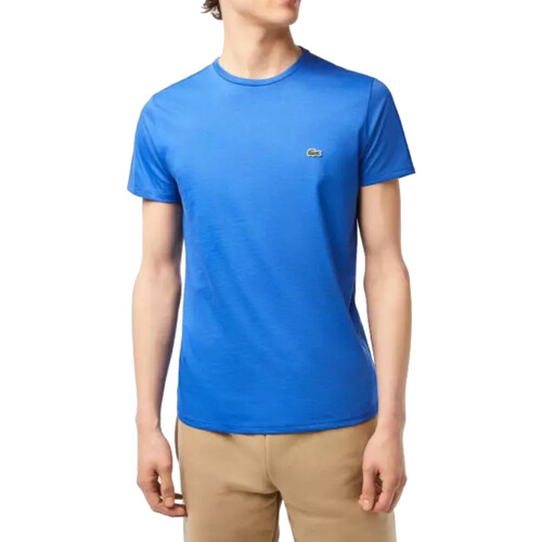 Vêtements Homme T-shirts manches courtes RC4008 Lacoste TH6709 Bleu