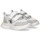 Chaussures Garçon Baskets mode Calvin Klein Jeans BASKETS  VELCRO WHITE GREY Blanc