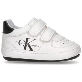 Chaussures Garçon Baskets mode Calvin Klein Jeans BASKETS LAYETTE  SCARPA Blanc