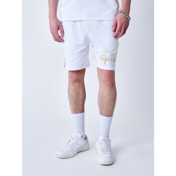 Vêtements Homme striped Shorts / Bermudas Project X Paris Short 2440095 Blanc