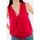 Vêtements Femme Débardeurs / T-shirts tip sans manche Ichi 20111640 Rouge