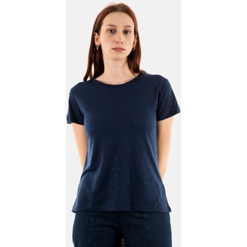 Vêtements Femme T-shirts manches courtes Sade Rose Gilet elva Bleu