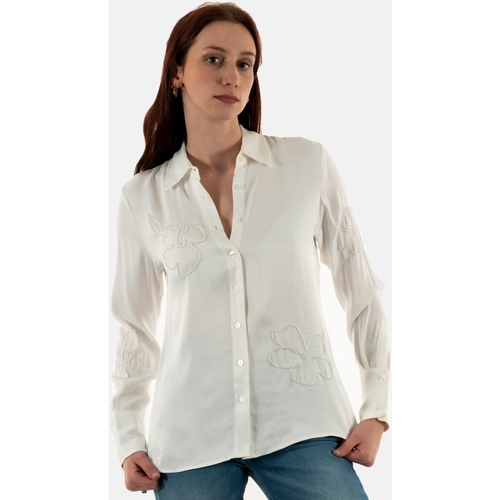 Vêtements stonewashed Chemises / Chemisiers Salsa 21007772 Blanc